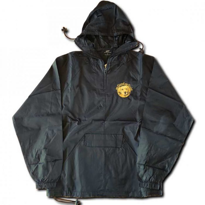 1/4-Zip Hooded Pullover Pack-Away Jacket