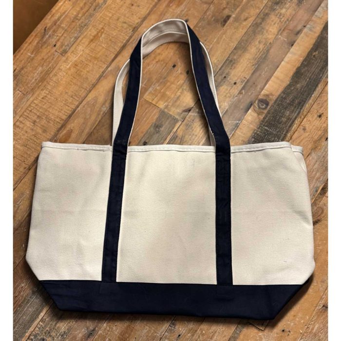 Vintage Canvas Zip Tote - back