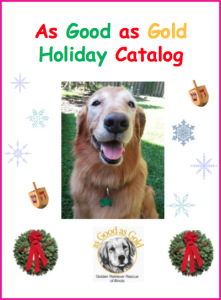 As Good as Gold Golden Retriever Rescue Holiday Shopping Catalog
